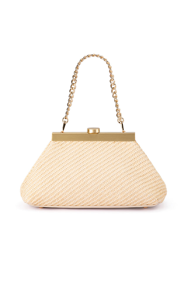 Hanna Natural Woven Clutch image 4