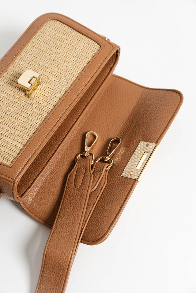 Hattie Natural Weave Crossbody Bag