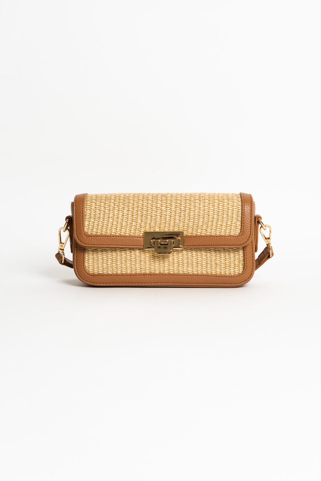 Hattie Natural Weave Crossbody Bag