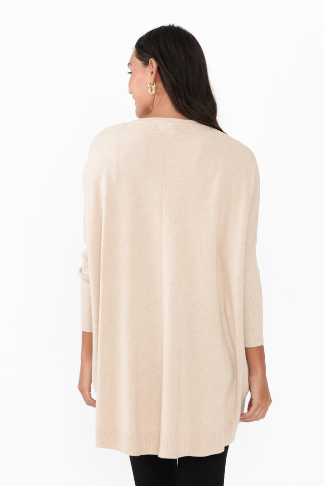 Helsinki Beige Knit Pocket Jumper image 5