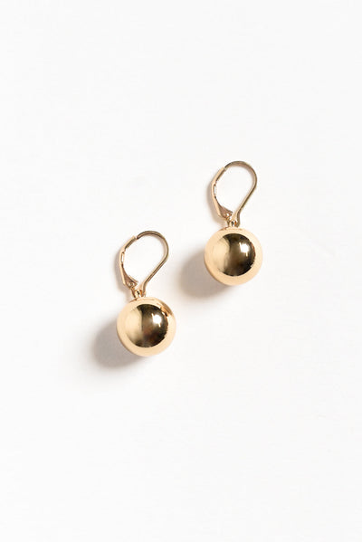 Honoria Gold Ball Earrings