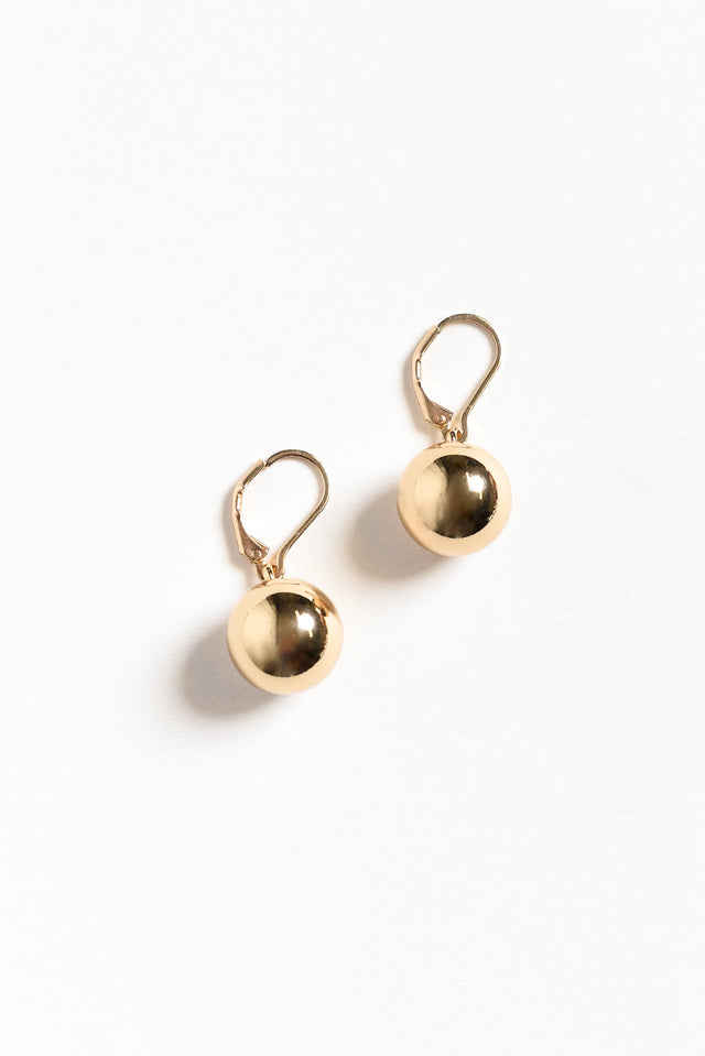 Honoria Gold Ball Earrings image 1