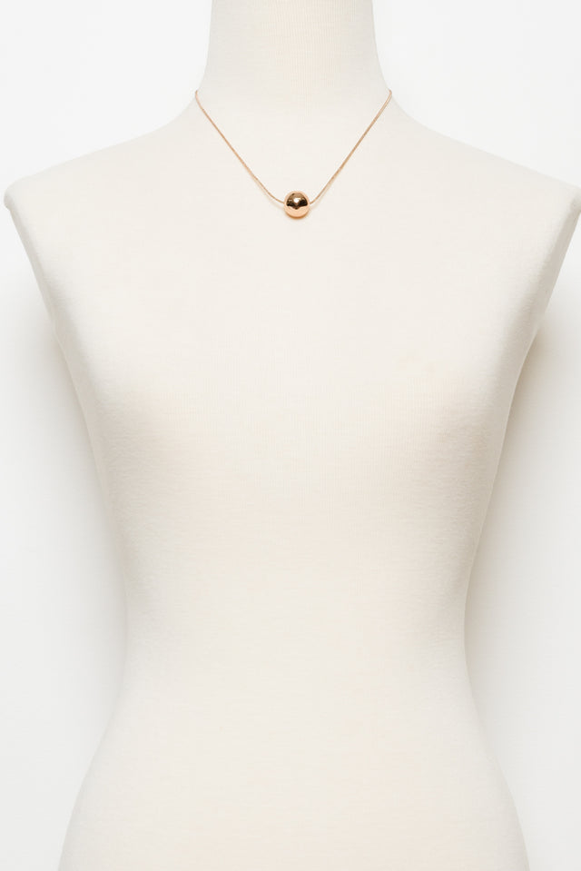 Innes Gold Ball Pendant Necklace