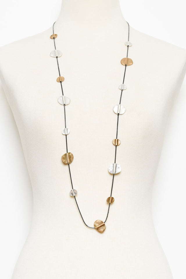 Ivar Two Tone Disc Necklace