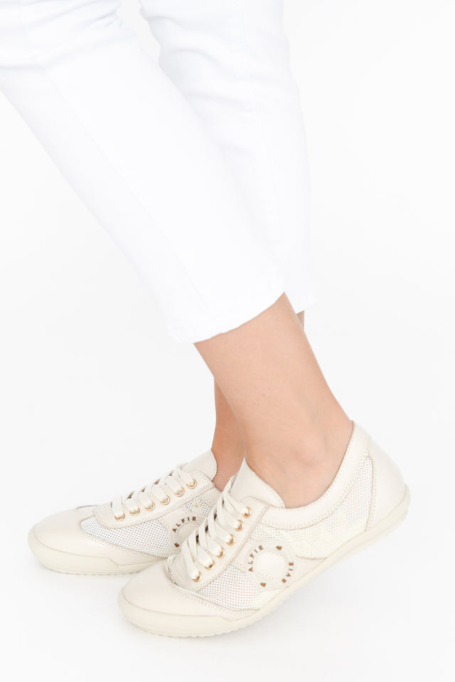 Jamie Cream Mesh Sneaker