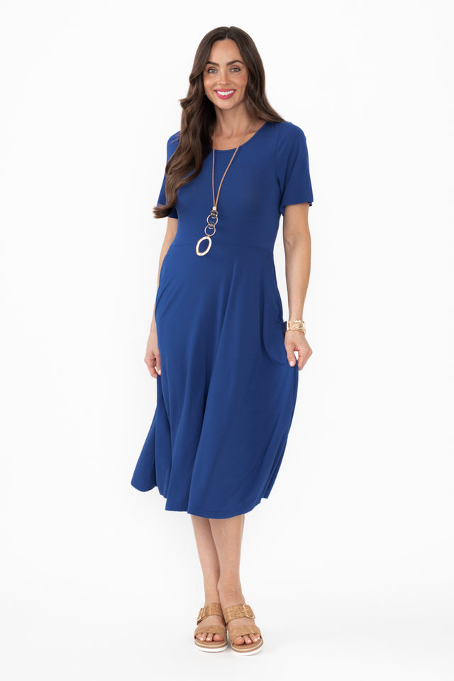 Jasmine Blue Bamboo Pocket Dress banner image