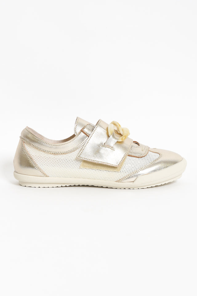 Jayden Gold Buckle Mesh Sneaker image 3