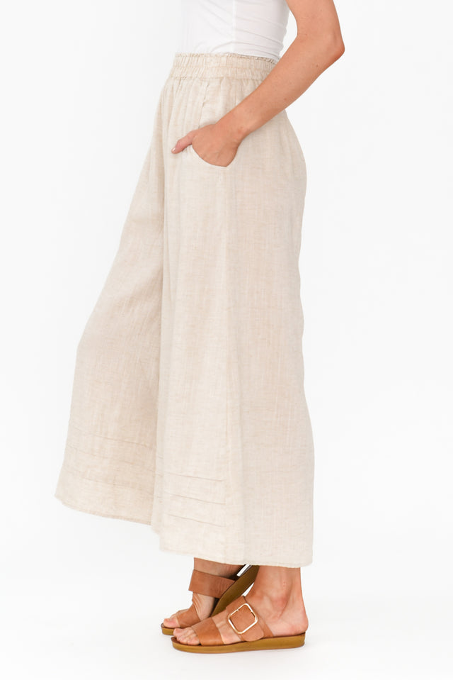 Kaleo Beige Linen Blend Pants image 6