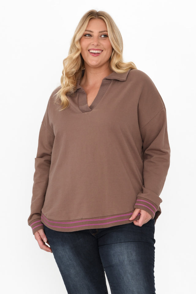 plus-size,curve-tops,plus-size-sleeved-tops,plus-size-cotton-tops,plus-size-jumpers, alt text|model:Caitlin image 7