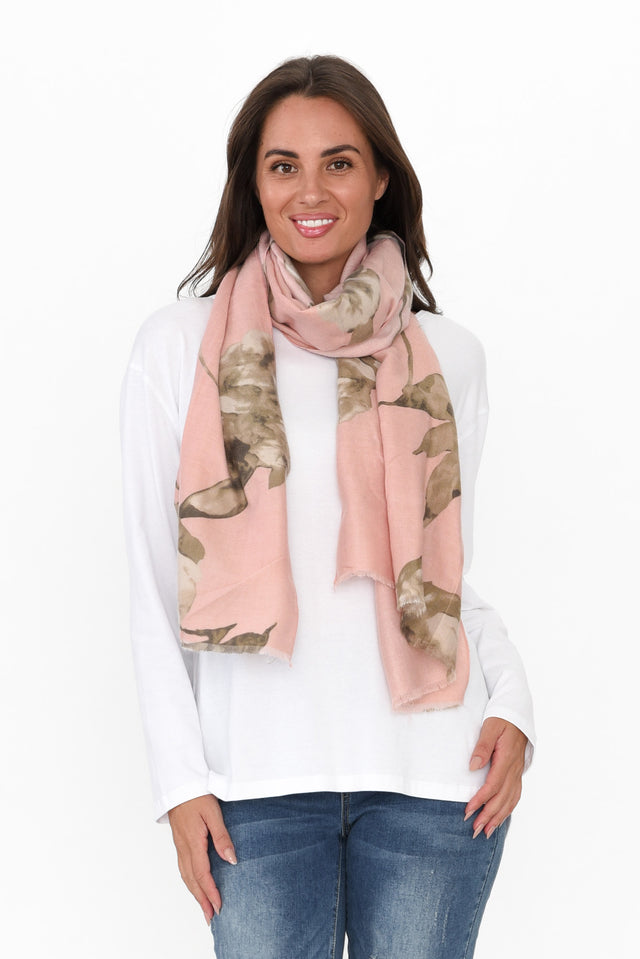 Keshina Pink Garden Scarf