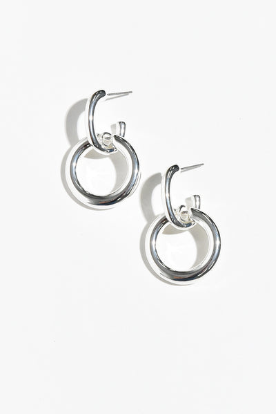 Kiko Silver Huggie Earrings