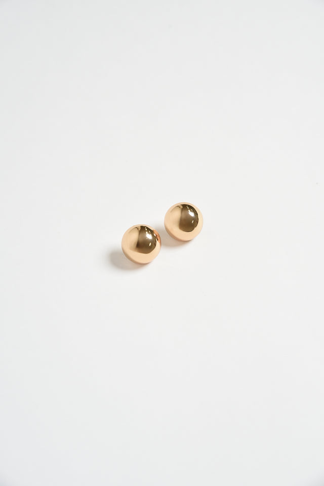 Kula Gold Dome Stud Earrings