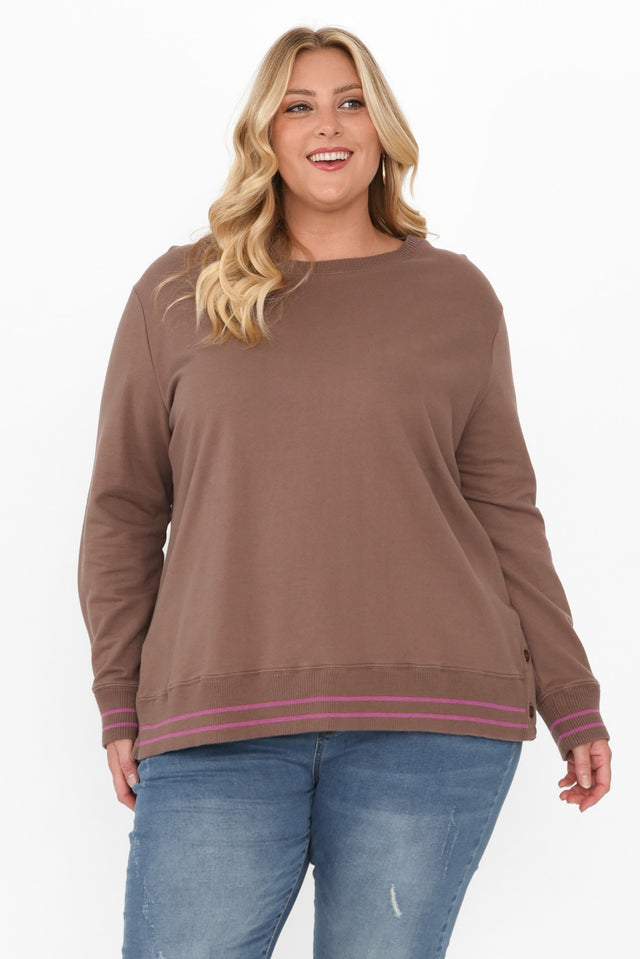 plus-size,curve-tops,plus-size-sleeved-tops,plus-size-cotton-tops,plus-size-jumpers, alt text|model:Caitlin image 7