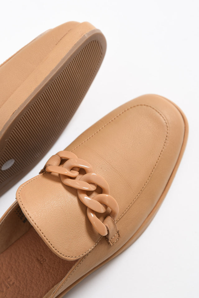 Lewis Camel Leather Buckle Mule image 3