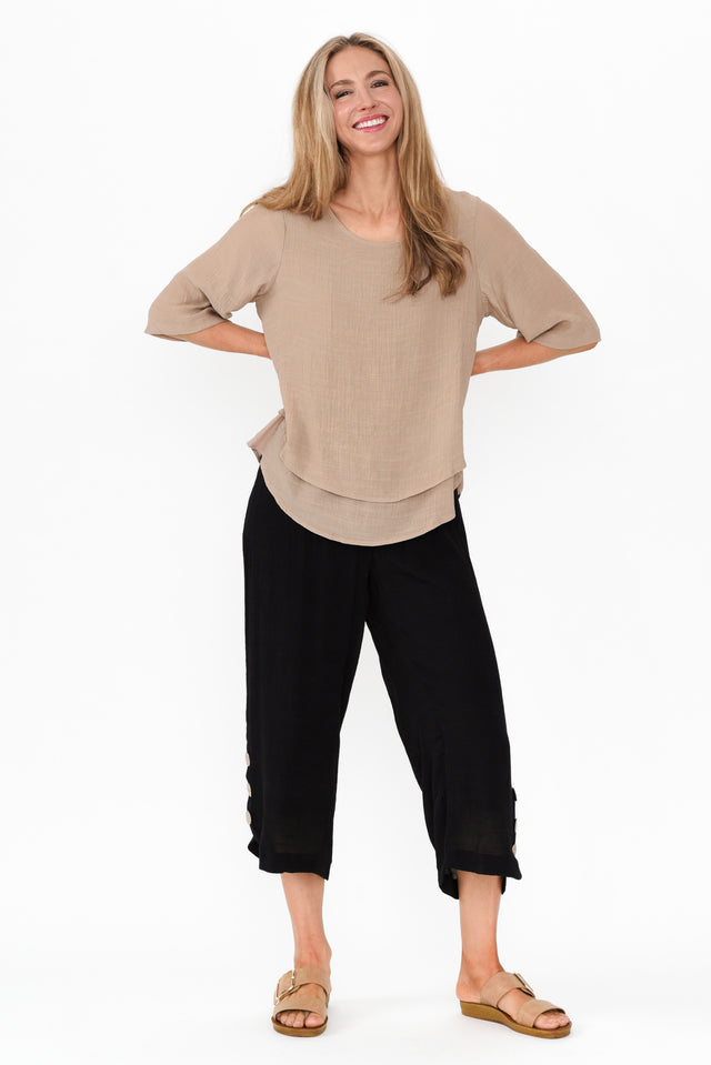 Lettie Black Button Pants image 8