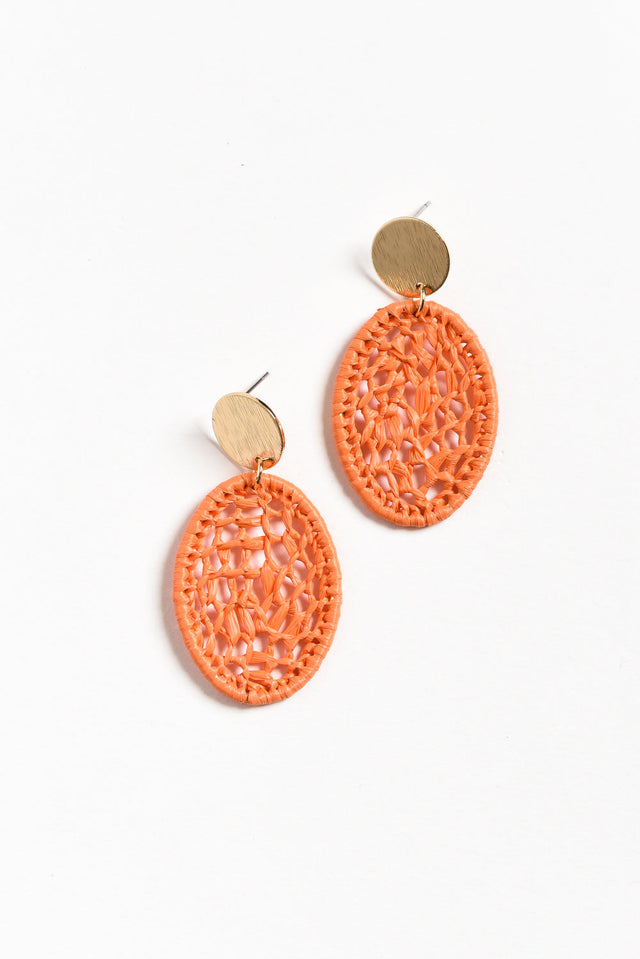 Maja Orange Web Earrings