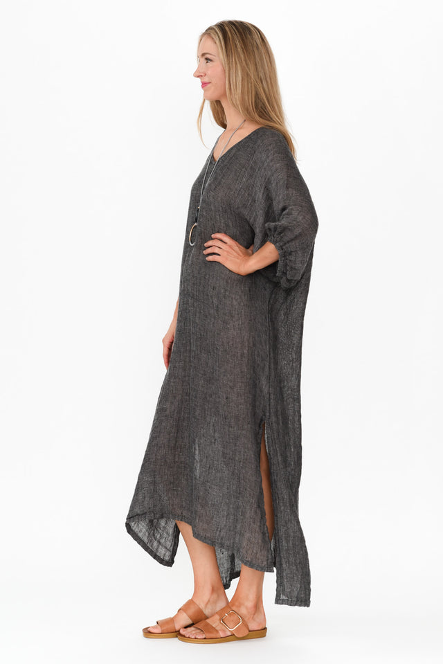 Marcel Charcoal Linen Dress image 6