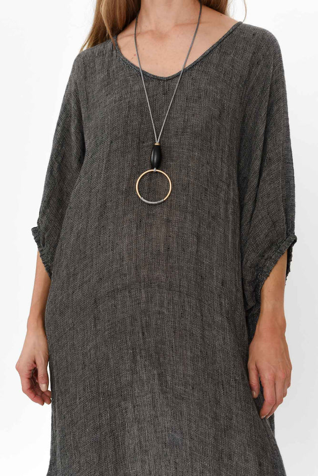 Marcel Charcoal Linen Dress image 4