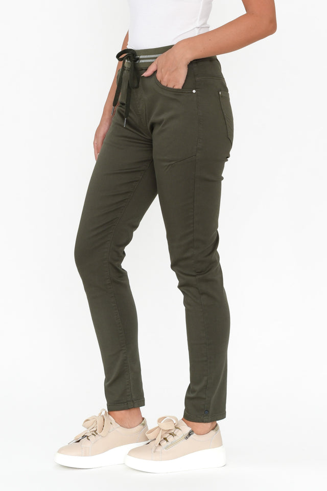 Margo Khaki Jogger Pants image 5