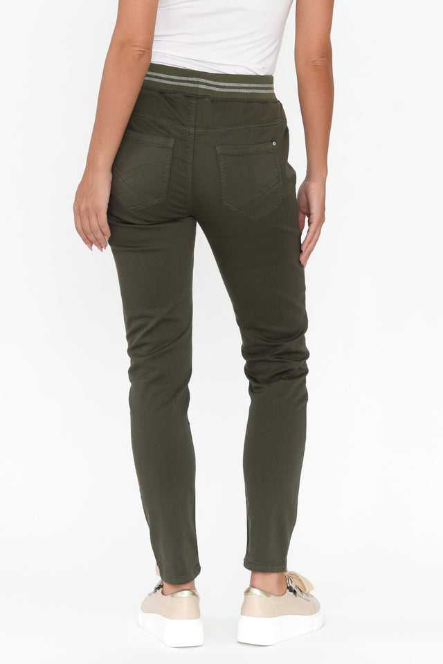 Margo Khaki Jogger Pants image 6