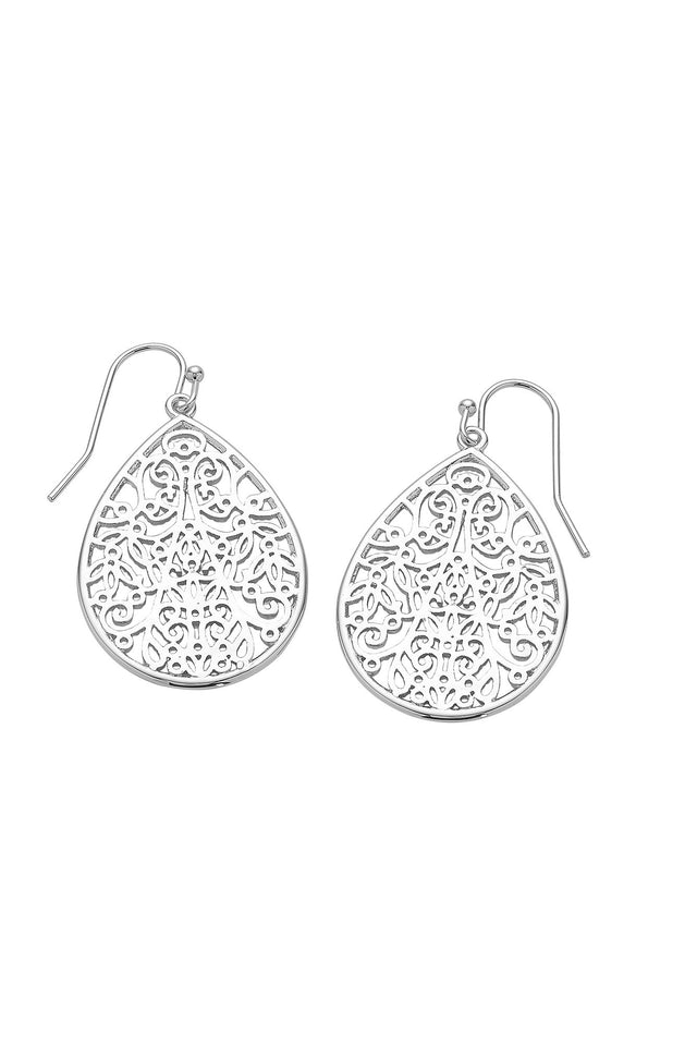 Meaghan Silver Drop Earrings