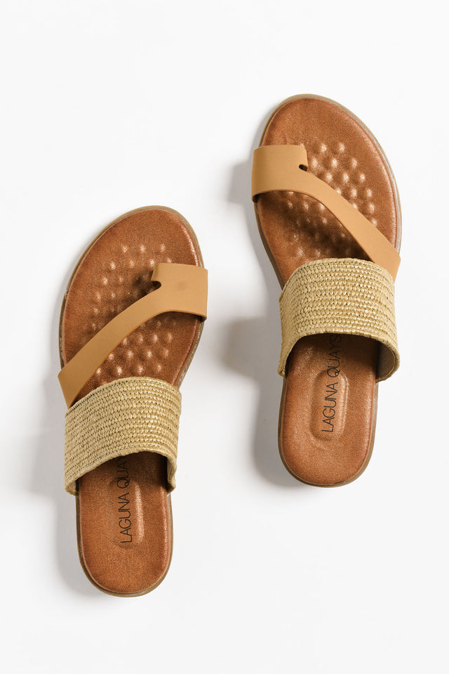 Meduza Tan Woven Strappy Slide image 3