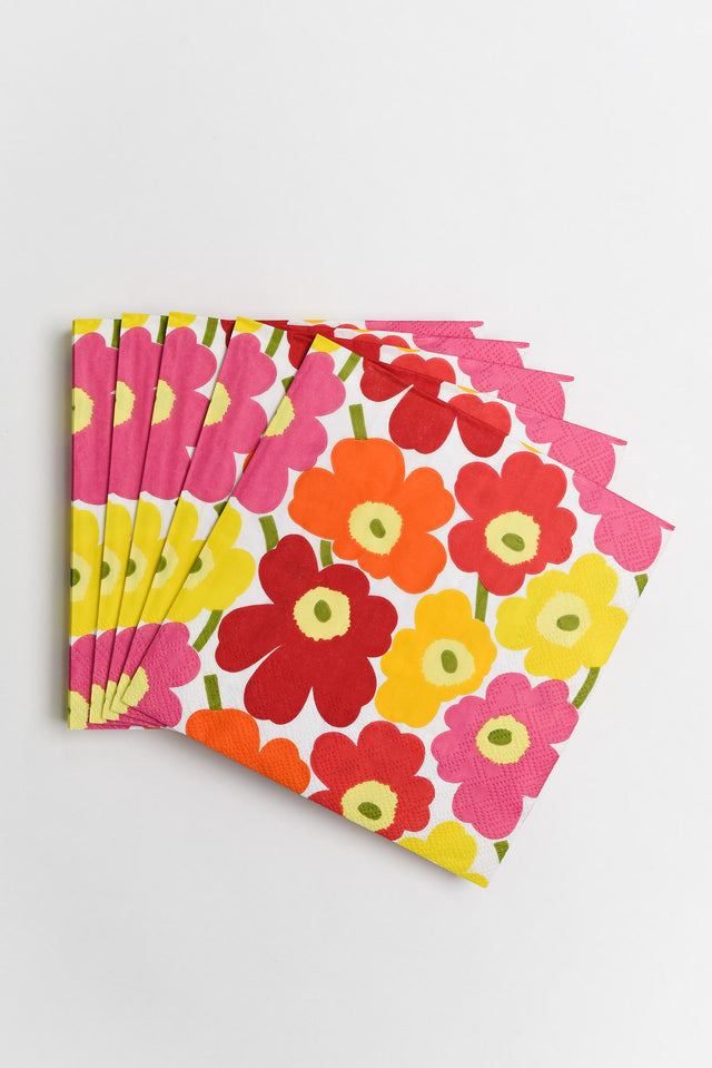 Mini Unikko Multi Flower Napkins