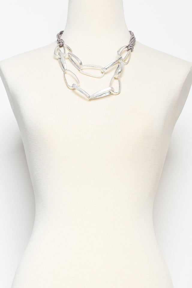 Minka Silver Link Necklace