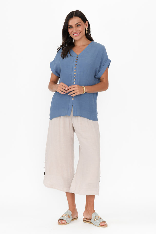 Lettie Beige Button Pant image 8