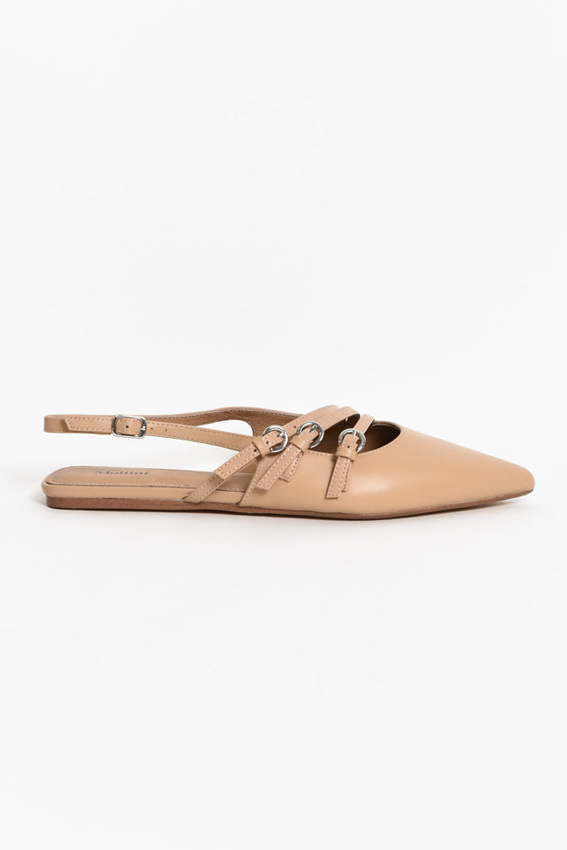 Moena Tan Leather Slingback Mule image 3