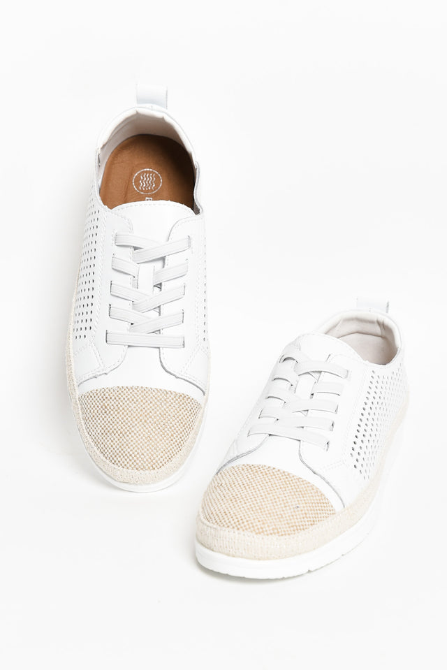 Moon White Leather Sneaker