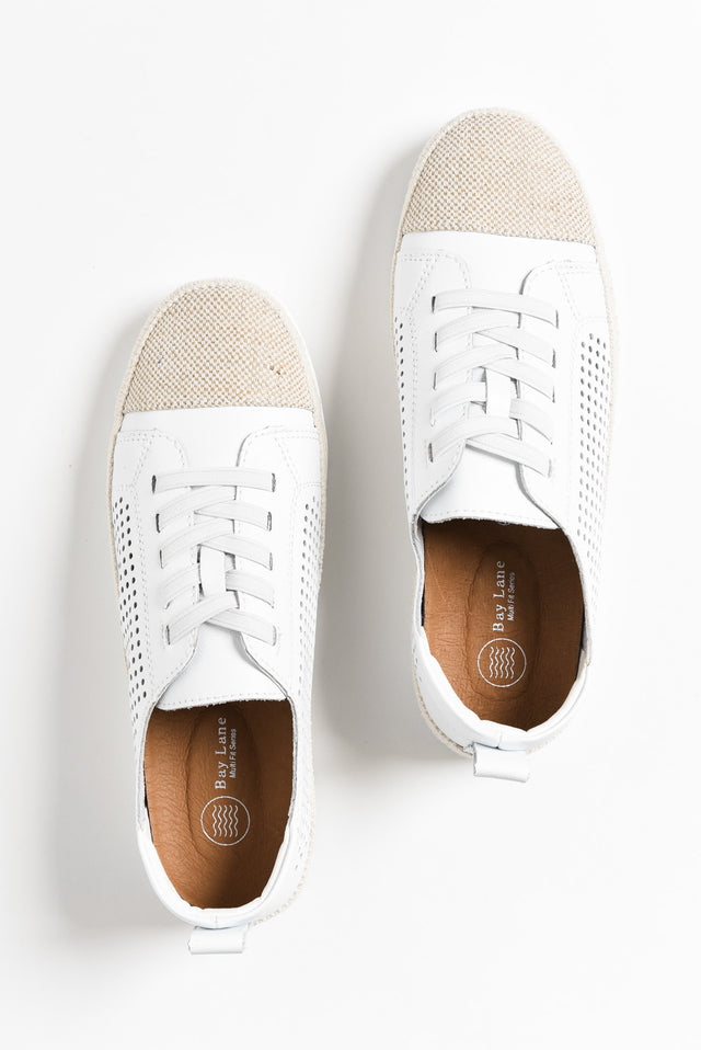 Moon White Leather Sneaker