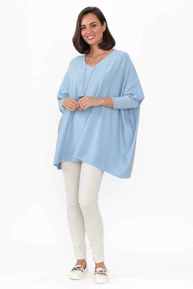 Nastia Blue Wool Blend Jumper image 7