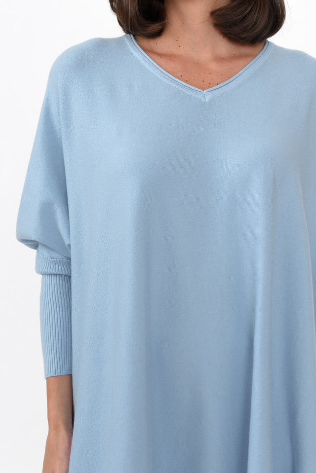 Nastia Blue Wool Blend Jumper image 6