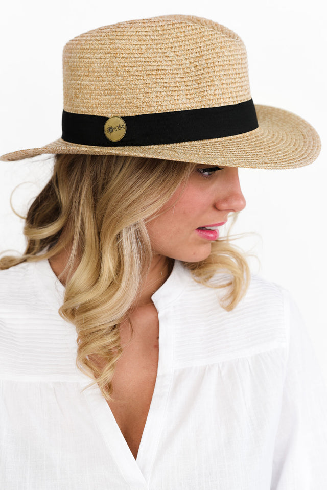 Natural Wide Brim Travel Fedora