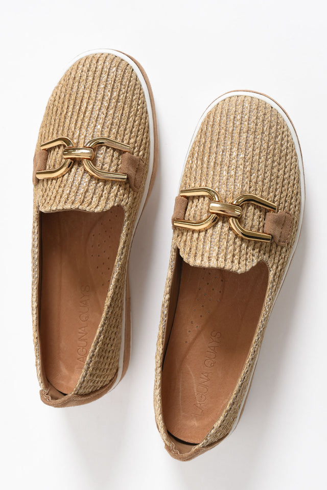 Natyia Natural Woven Platform Loafer image 3