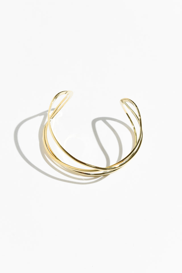 Nias Gold Twist Cuff