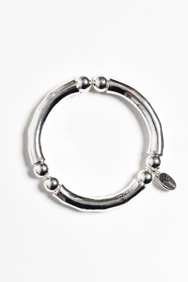 Nour Silver Beaded Bracelet