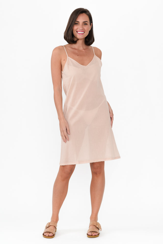 Nude Cotton Slip Dress banner image