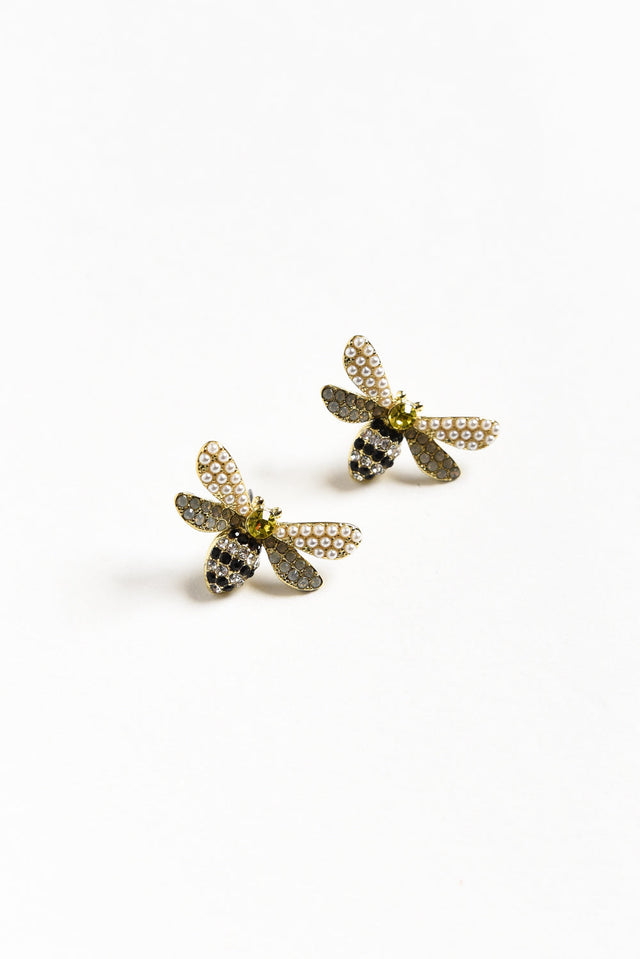 Paradox Silver Bee Stud Earrings