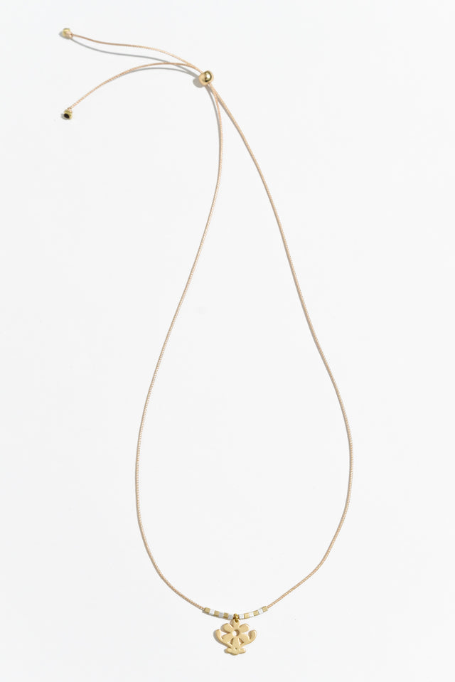 Petrina Gold Daisy Pendant Necklace