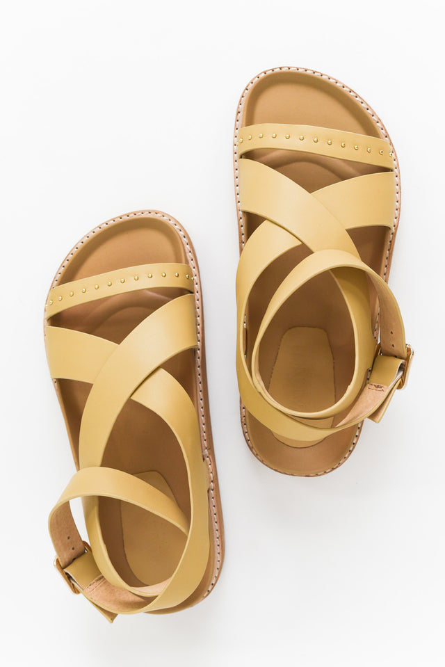 Pilar Sand Leather Crossover Sandal image 3