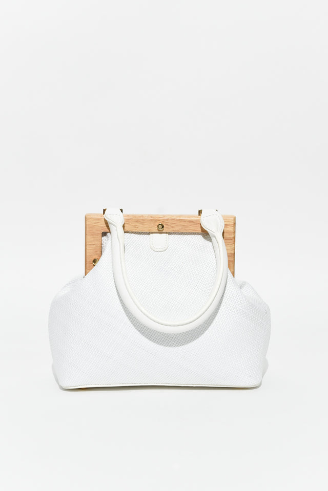 Piper White Straw Bag image 4