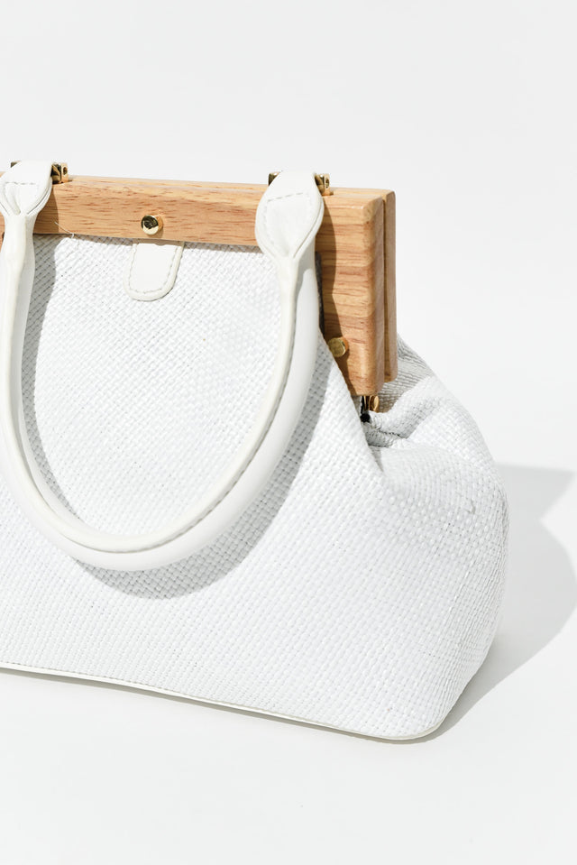 Piper White Straw Bag image 3