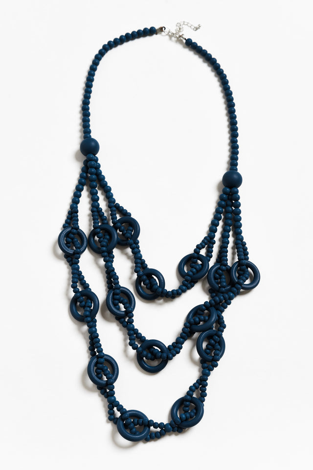 Riina Blue Beaded Necklace