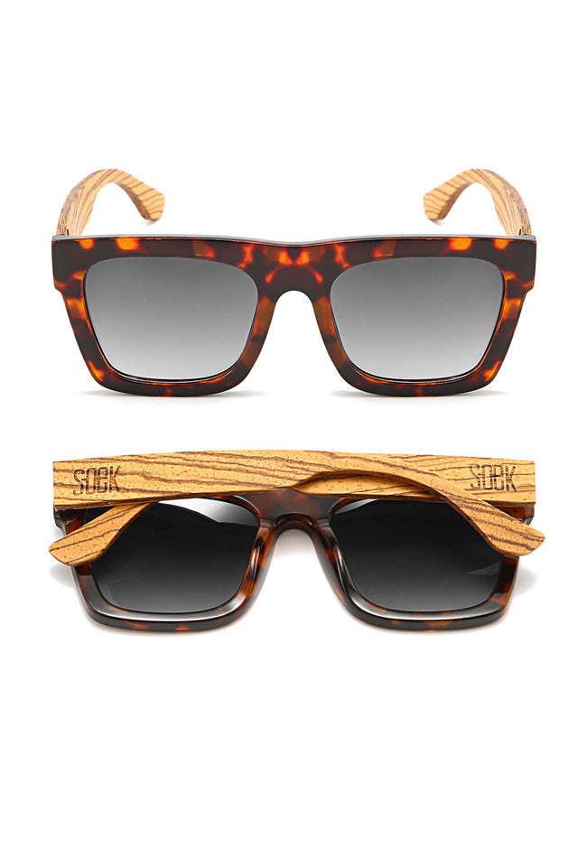 Rocco Tortoiseshell Wooden Sunglasses