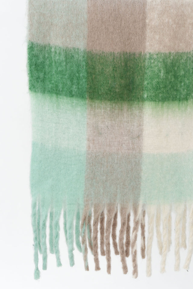 Rois Green Check Scarf image 3