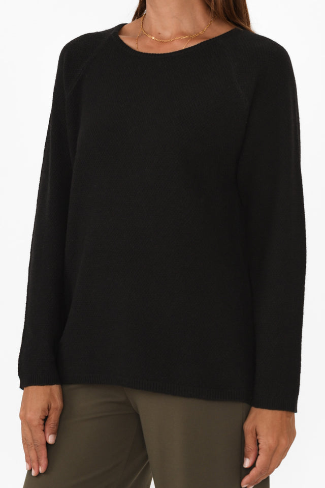 Sylvie Black Knit Jumper image 6