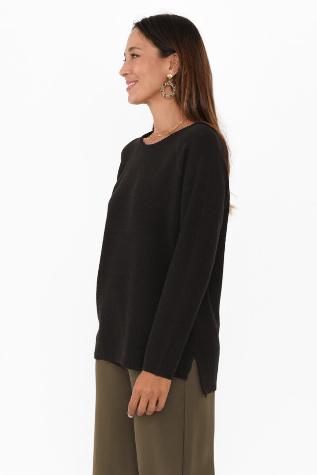 Sylvie Black Knit Jumper image 4