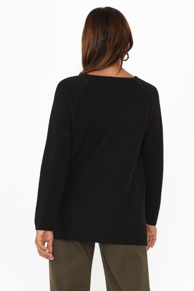 Sylvie Black Knit Jumper image 5